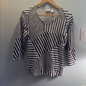 Weekends  by Chico’s black&white jersey